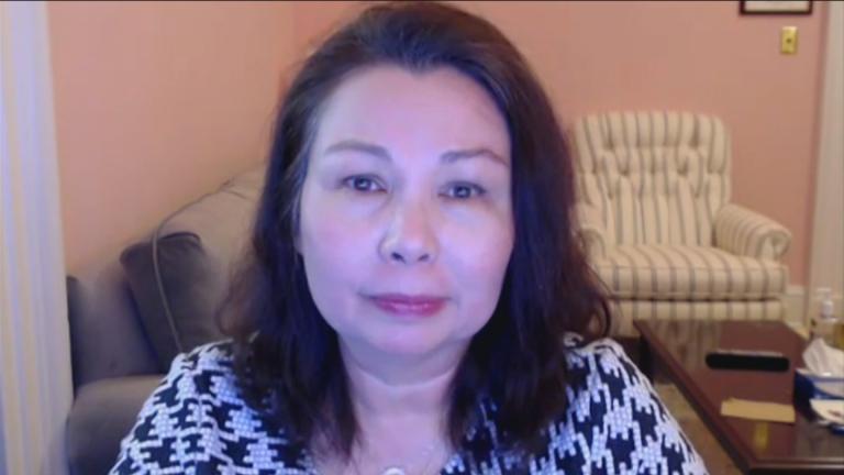 U.S. Sen. Tammy Duckworth (D-Illinois) appears on "Chicago Tonight" on March 25, 2025. (WTTW News)