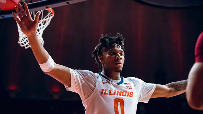 University of Illinois basketball player Terrence Shannon Jr. is pictured during a Dec. 17, 2023, game. (Credit: Illinois Fighting Illini)