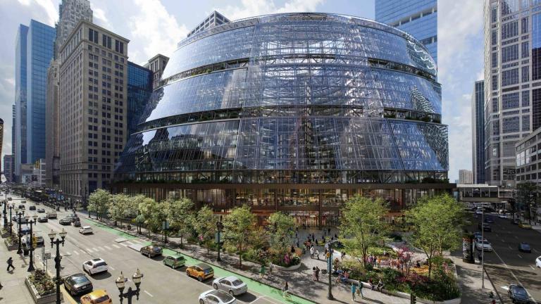 New rendering of the planned changes to the Thompson Center, December 2023. (Courtesy of Google)