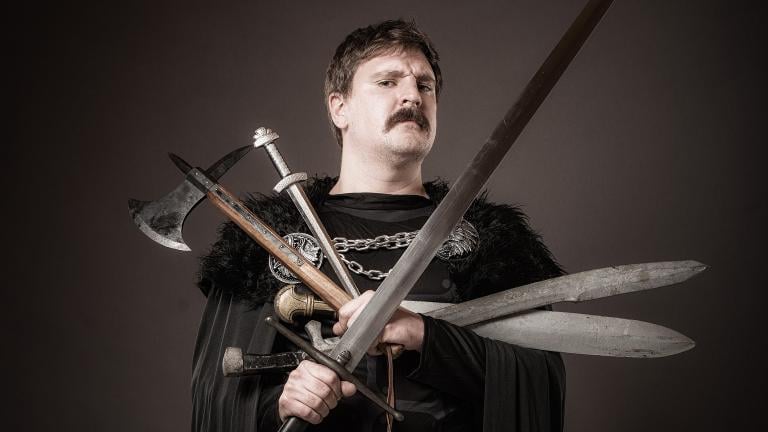 Ali Brice appears as the title character in “Graeme of Thrones” at Broadway Playhouse at Water Tower Place. (Paul Wilkinson / Broadway in Chicago)