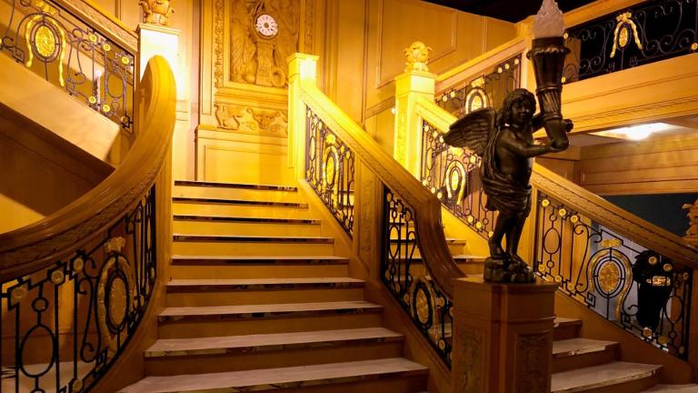 A look inside “Titanic: The Exhibition,” which just opened at Westfield Old Orchard. (Marc Vitali / WTTW News)