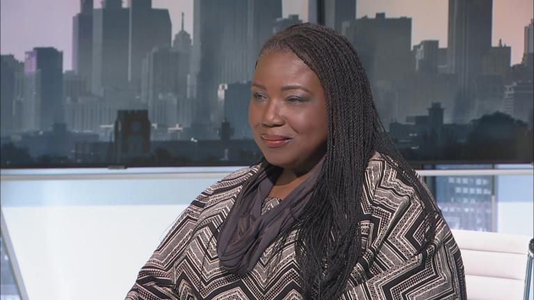 Tracie Hall, the first Black woman to lead the Chicago-based American Library Association, appeared on “Black Voices” on April 22, 2023. (WTTW News)