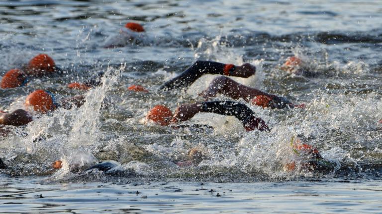 A swim event that had been announced for the Chicago River will now take place in Lake Michigan. (umdash9 / iStock)