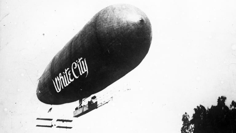 The White City airship. (Courtesy of the Chicago Tribune) 