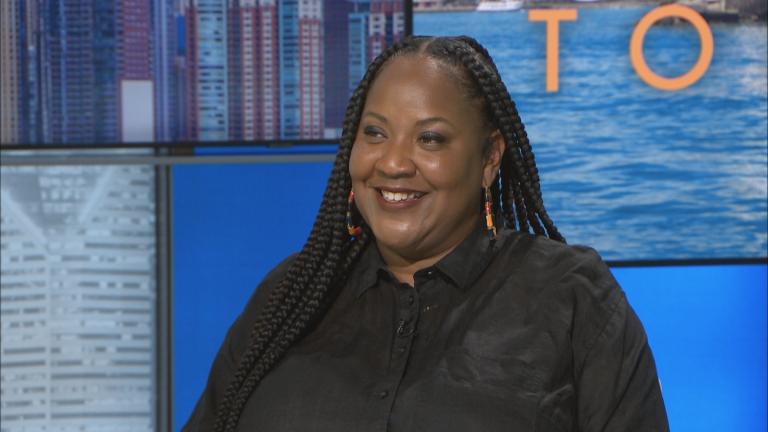 Tricia Hersey appears on the June 19, 2025, episode of "Chicago Tonight." (WTTW News)