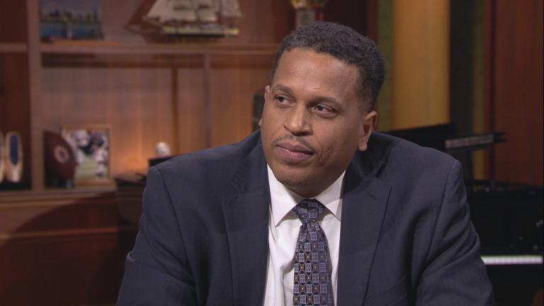 Troy LaRaviere appears on “Chicago Tonight” on Oct. 1, 2019.