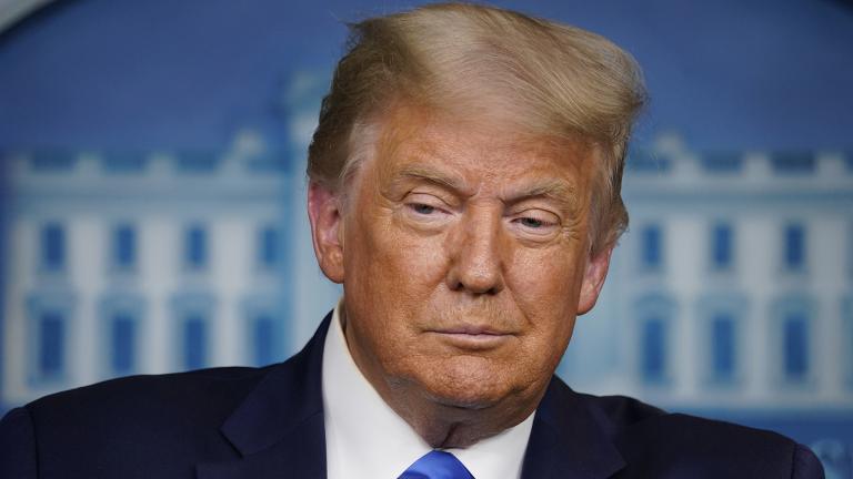 President Donald Trump speaks during a news conference in the James Brady Press Briefing Room of the White House Wednesday, Sept. 23, 2020, in Washington. (AP Photo / Evan Vucci)