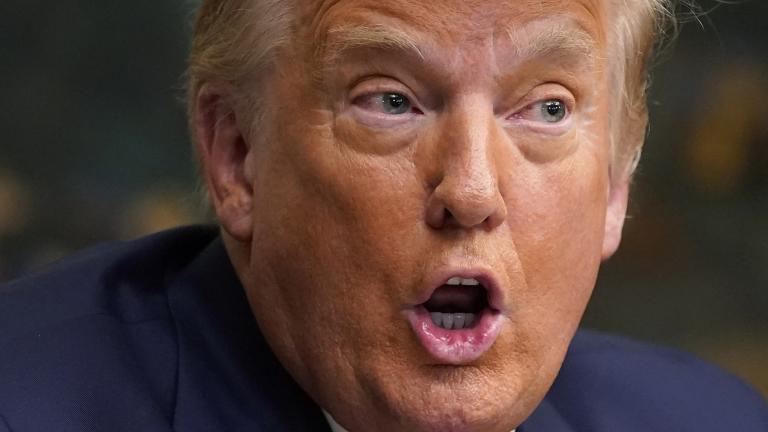President Donald Trump speaks with reporters after participating in a video teleconference call with members of the military on Thanksgiving, Thursday, Nov. 26, 2020, at the White House in Washington. (AP Photo / Patrick Semansky)