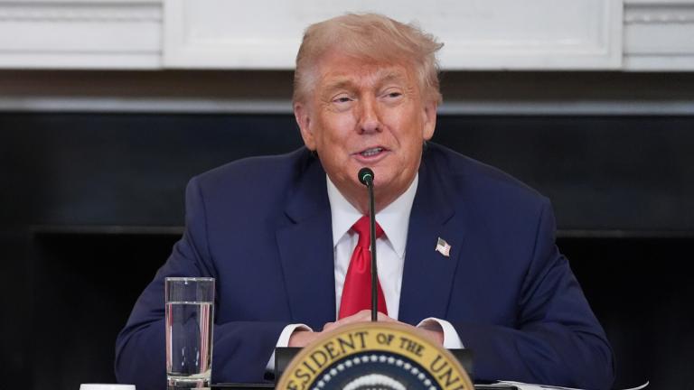 President Donald Trump speaks during an "Invest in America" roundtable with business leaders at the White House, Monday, June 9, 2025, in Washington. (Evan Vucci / AP Photo)