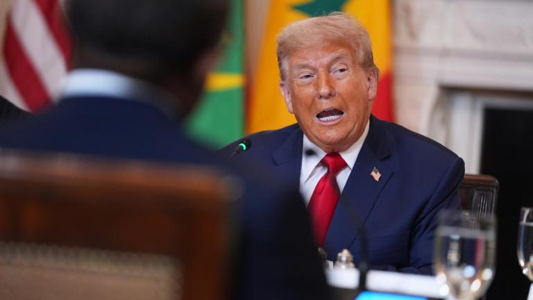 President Donald Trump speaks during a lunch with African leaders in the State Dining Room of the White House, Wednesday, July 9, 2025, in Washington. (AP Photo / Evan Vucci)
