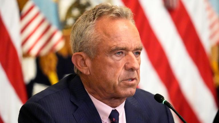 Health and Human Services Secretary Robert F. Kennedy Jr. speaks during an event with President Donald Trump on improving Americans' access to their medical records in the East Room of the White House, Wednesday, July 30, 2025, in Washington. (AP Photo / Mark Schiefelbein)