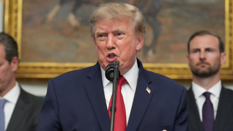 President Donald Trump speaks during a meeting with technology leaders in the Roosevelt Room of the White House, Wednesday, Aug. 19, 2026, in Washington. (AP Photo / Jacquelyn Martin)
