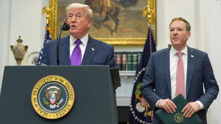 President Donald Trump speaks during an event with Environmental Protection Agency director Lee Zeldin announcing that the EPA will no longer regulate greenhouse gases, in the Roosevelt Room of the White House, Thursday, Feb. 12, 2026, in Washington. (AP Photo / Evan Vucci)