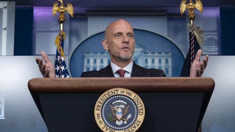 In this Aug. 23, 2020, file photo Food and Drug Administration commissioner Dr. Stephen Hahn speaks during a media briefing in the James Brady Briefing Room of the White House in Washington. (AP Photo / Alex Brandon, File) In this Aug. 23, 2020, file photo Food and Drug Administration commissioner Dr. Stephen Hahn speaks during a media briefing in the James Brady Briefing Room of the White House in Washington. (AP Photo / Alex Brandon, File)