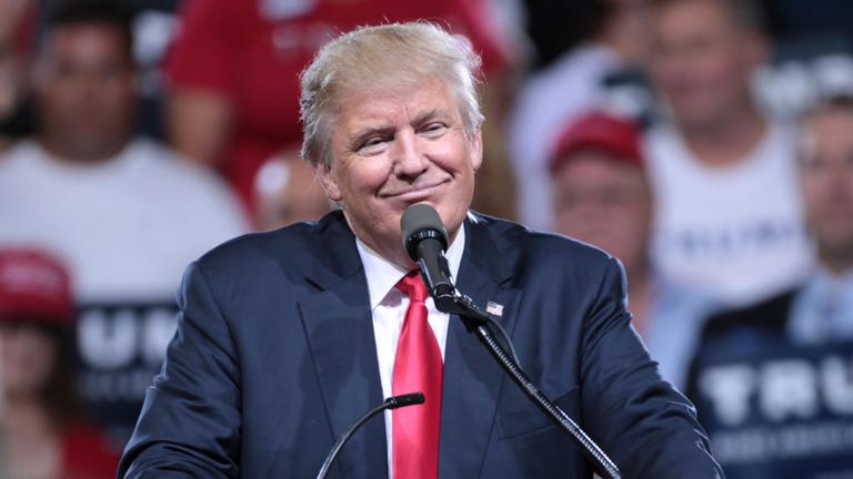 Donald Trump speaks with supporters at a campaign rally in Phoenix, Arizona, in June 2016. (Gage Skidmore / Flickr)