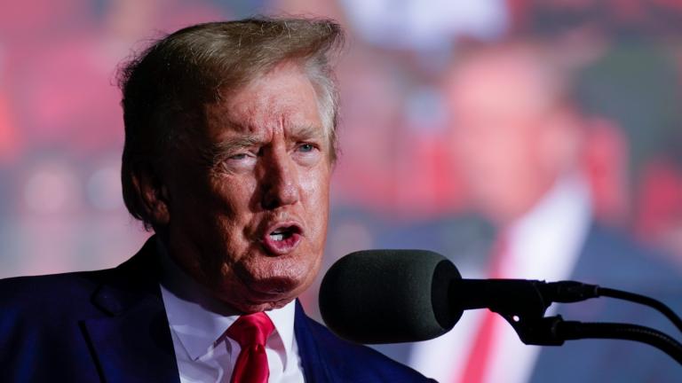 Former President Donald Trump speaks at a rally Friday, Aug. 5, 2022, in Waukesha, Wis. (AP Photo / Morry Gash, File)