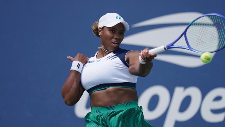 Taylor Townsend, of the United States, during the first round of the U.S. Open tennis tournament, Aug. 25, 2025, in New York. (AP Photo / Vera Nieuwenhuis, File)