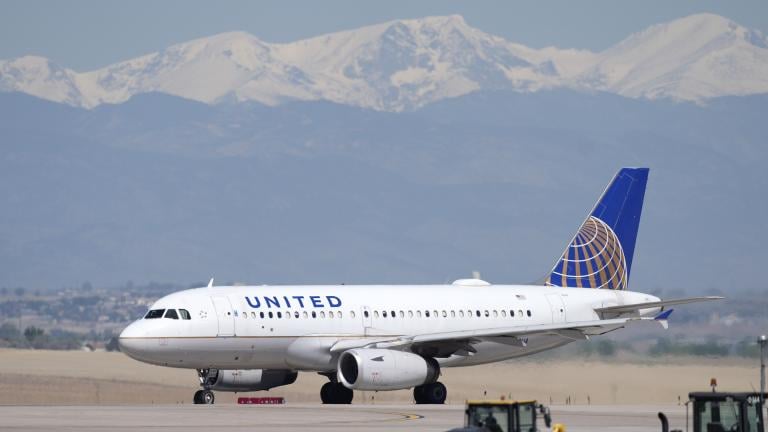 A United Airlines jetliner taxis for take off from Denver International Airport, Thursday, May 26, 2022, in Denver.  (AP Photo/David Zalubowski, File)
