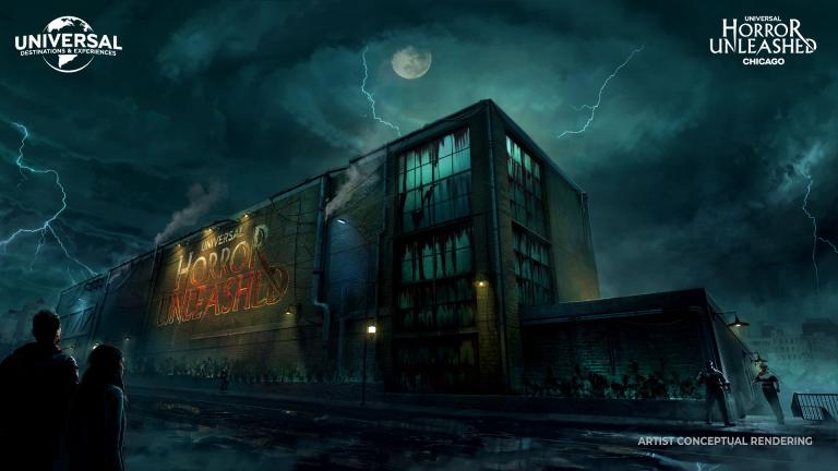 A rendering of the planned Universal Horror Unleashed: Chicago to be located at 700 W. Chicago Ave. (Universal Destinations & Experiences)