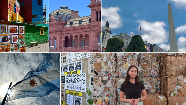 Students from the Medill School of Journalism completed reporting projects in Argentina. (Photos by Alexia Kadota-Bowner, Kate Wunderlich and Peggy Helman)