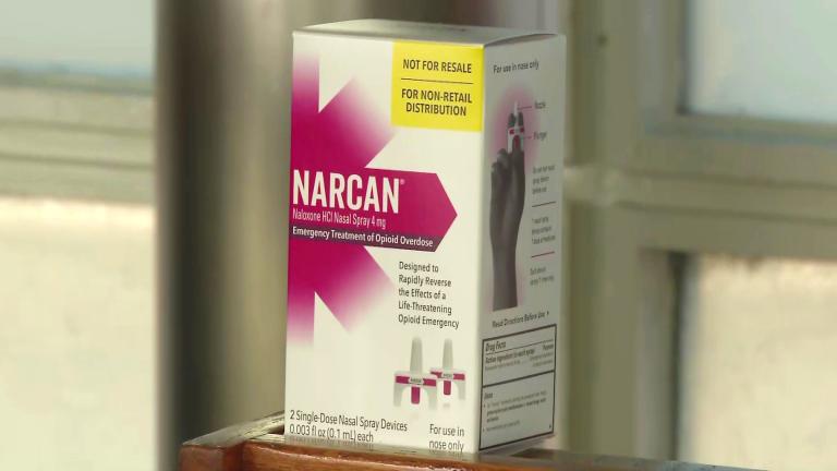 Narcan is pictured in a file photo. (WTTW News)