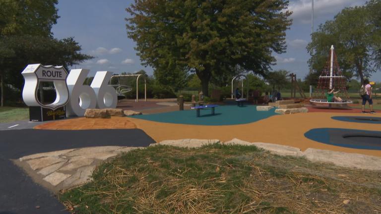 Route 66 Park in Burr Ridge. (WTTW News)