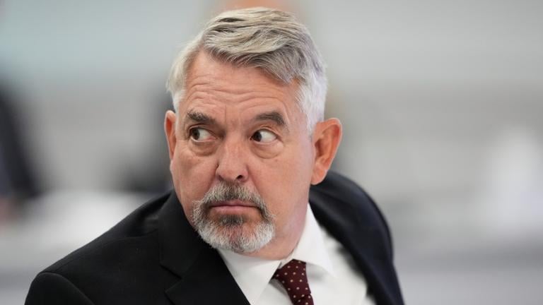 Committee member, Dr. Joseph Hibbeln, listens during a meeting of the Advisory Committee on Immunization Practices at the CDC on Thursday, Sept. 18, 2025, in Chamblee, Ga. (AP Photo / Brynn Anderson)