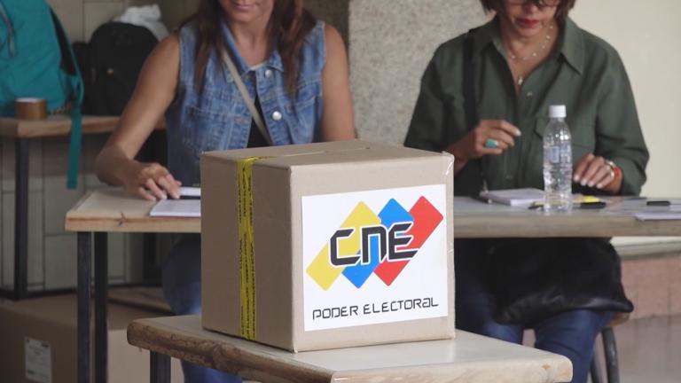 A file photo of an election site in Venezuela. (WTTW News via CNN)