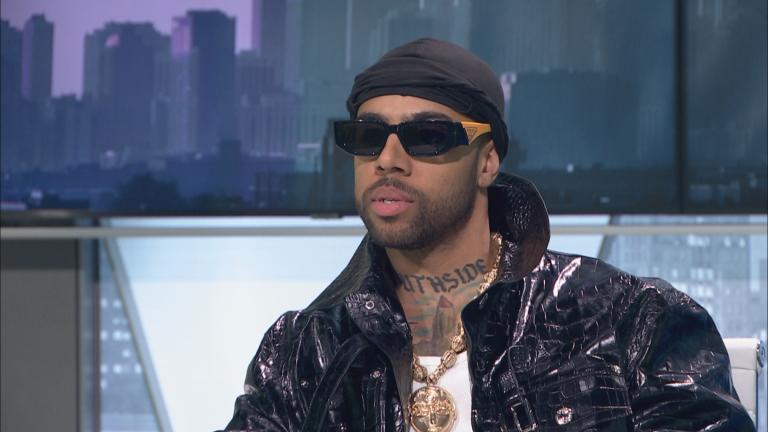 Vic Mensa appears on the Feb. 21, 2024, episode of "Black Voices." (WTTW News)