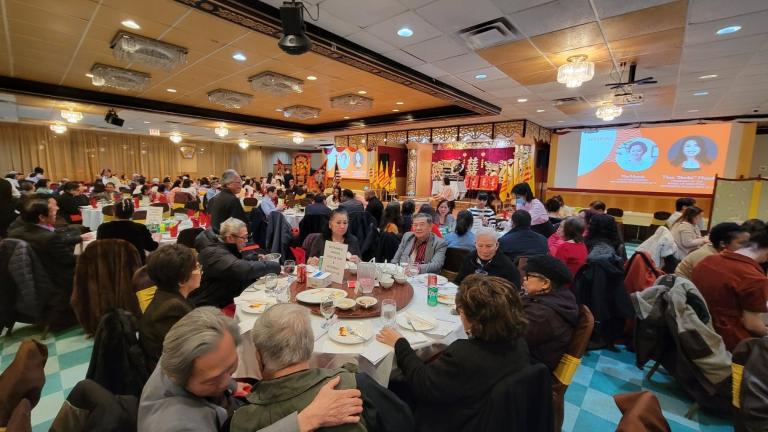 Vietnamese Association of Illinois Lunar New Year celebration in 2024. This weekend, the organization is celebrating its 50th anniversary with an event featuring musical group Saigon Jazz Revival and Vietnamese singer Carol Kim. (Courtesy of Vietnamese Association of Illinois) 