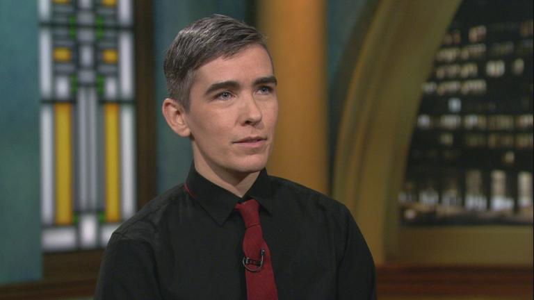 Author Lewis Raven Wallace appears on “Chicago Tonight.” (WTTW News)