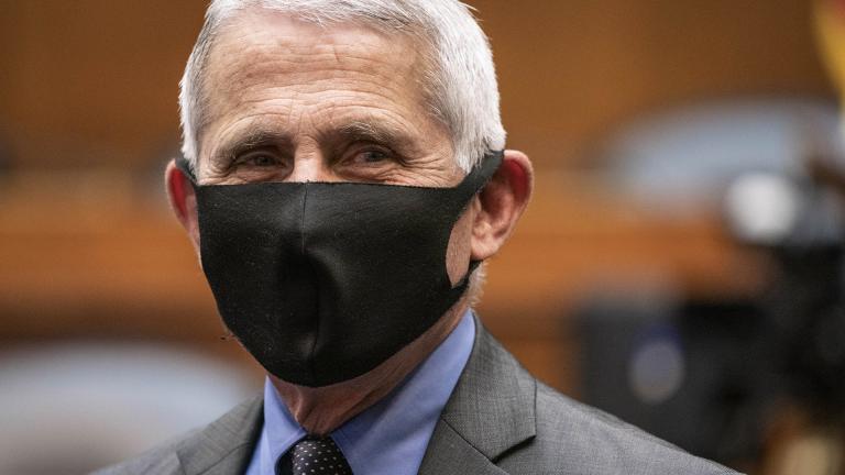 Director of the National Institute of Allergy and Infectious Diseases Dr. Anthony Fauci arrives testify before a House Committee on Energy and Commerce on the Trump administration's response to the COVID-19 pandemic on Capitol Hill in Washington on Tuesday, June 23, 2020. (Sarah Silbiger / Pool via AP)