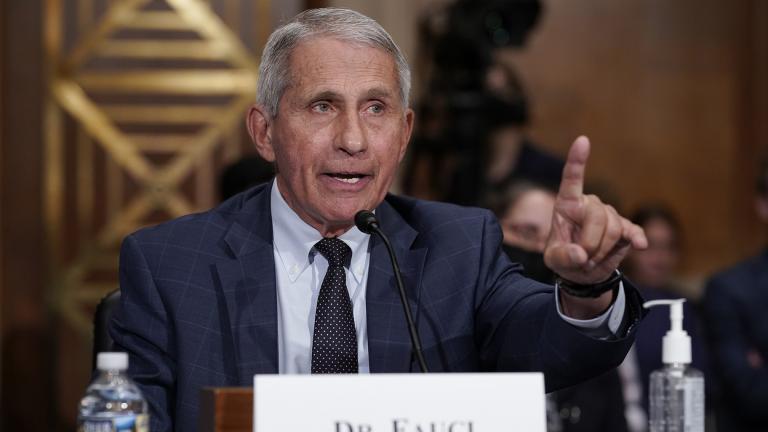 Top infectious disease expert Dr. Anthony Fauci responds to accusations by Sen. Rand Paul, R-Ky., as he testifies before the Senate Health, Education, Labor, and Pensions Committee, on Capitol Hill in Washington, Tuesday, July 20, 2021. (AP Photo / J. Scott Applewhite, Pool)