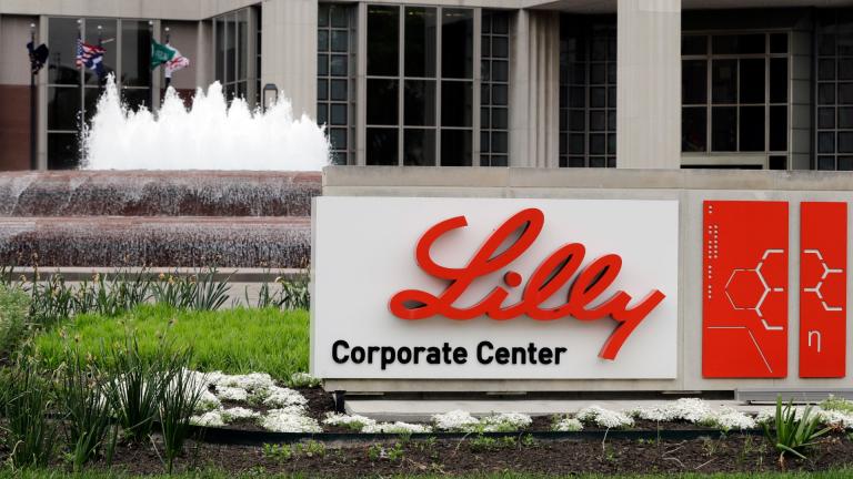 The Eli Lilly corporate headquarters is pictured April 26, 2017, in Indianapolis. (AP Photo / Darron Cummings, File)