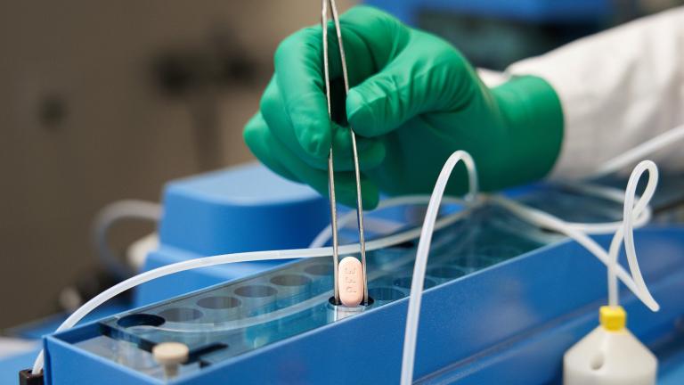 This image provided by Pfizer in October 2021 shows the company's COVID-19 Paxlovid pills. U.S. health regulators on Wednesday, Dec. 22, 2021 authorized the first pill against COVID-19, a Pfizer drug that Americans will be able to take at home to head off the worst effects of the virus. (Pfizer via AP)
