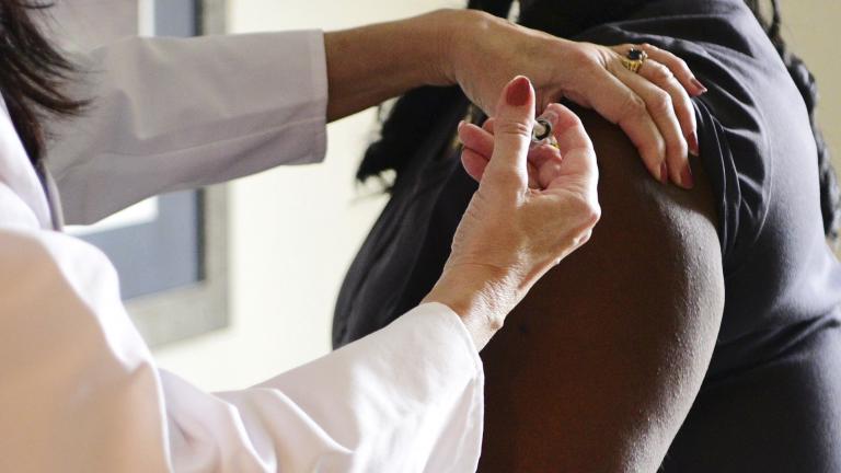 In this undated photo provided by Johnson & Johnson in September 2020, a woman receives an injection during phase 3 testing for the Janssen Pharmaceutical-Johnson & Johnson vaccine in the United States. (Johnson & Johnson via AP) In this undated photo provided by Johnson & Johnson in September 2020, a woman receives an injection during phase 3 testing for the Janssen Pharmaceutical-Johnson & Johnson vaccine in the United States. (Johnson & Johnson via AP)