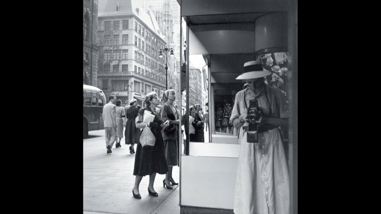 Vivian Maier, was a North Shore nanny who quietly pursued another endeavor – in her spare time she took extraordinary photographs. (Courtesy The Vivian Maier Estate and the Maloof Collection)