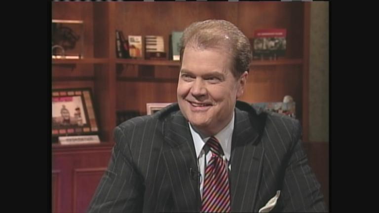 Chet Coppock appears on the “Friday Night” show on April 7, 2006. 