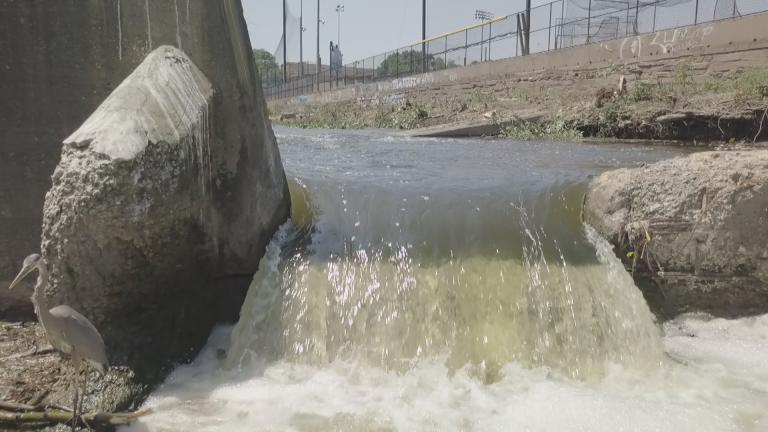 A waterfall at River Park in Chicago. (Courtesy One City Films)
