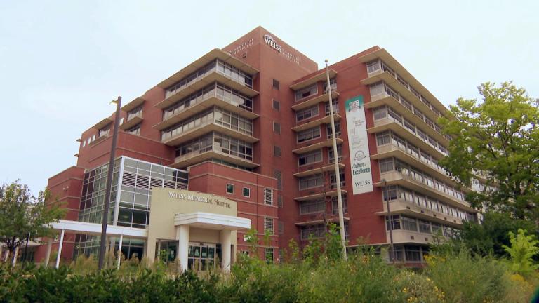 Uptown’s Weiss Hospital is pictured in a file photo. (WTTW News)