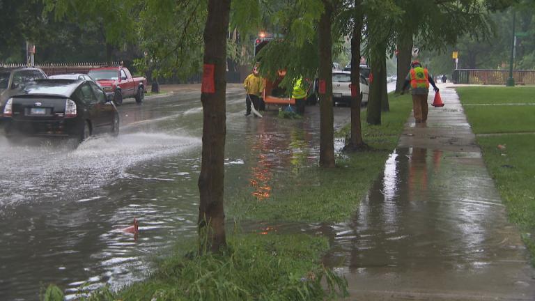 Flooding in Chicago. File photo. (WTTW News)