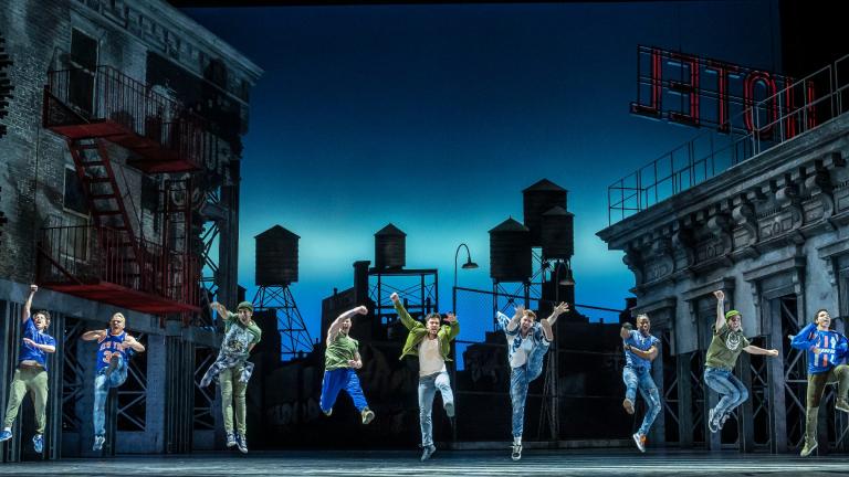 The company of “West Side Story” at the Lyric Opera. (Credit: Todd Rosenberg)