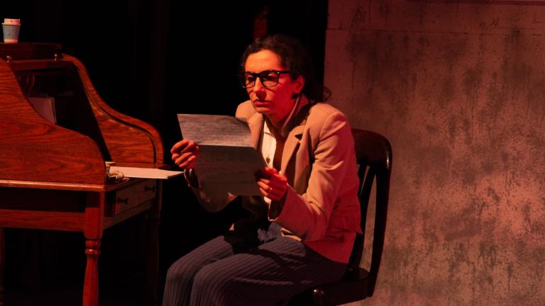 Talia Langman leads the cast as Ruth Bader Ginsburg in “When There are Nine” at Pride Arts Center. (Credit: Tom McGrath / TCMcG Photography)