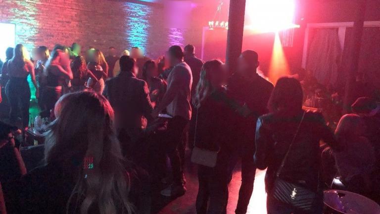 A large party billed as “Wicker Loft,” was shut down early Saturday, Dec. 5, 2020, city officials said. (Courtesy City of Chicago)