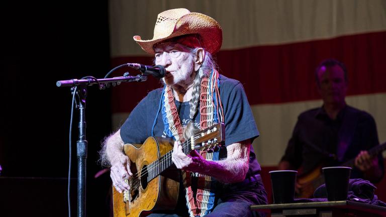 Willie Nelson performs at Ravinia on Saturday, Aug. 14, 2021. (Credit: Kyle Dunleavy)