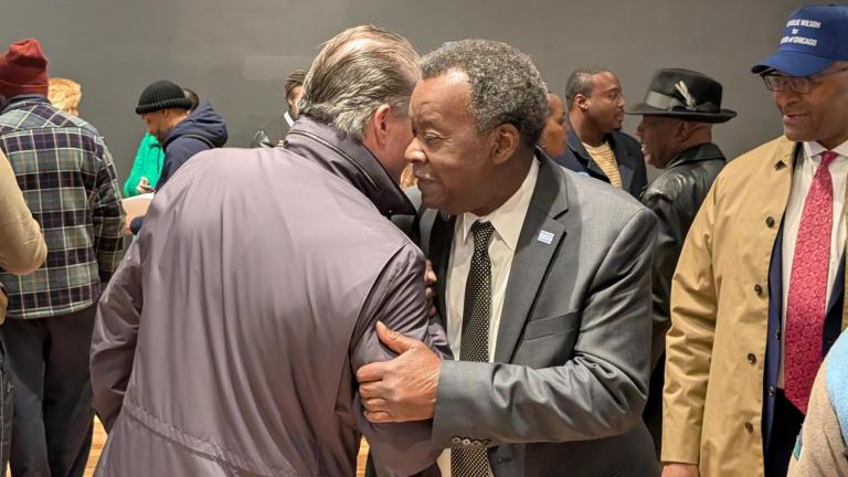 Willie Wilson was the first mayoral candidate in line as filing opened on Oct. 19, 2026. (Matt Masterson / WTTW News)