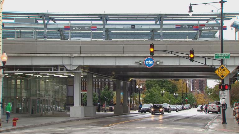 The Wilson CTA Red Line station. (WTTW News) The Wilson CTA Red Line station. (WTTW News)