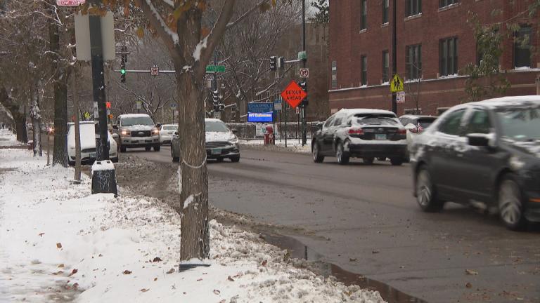 Cold and snow blasted Chicago on Monday, Nov. 11, 2019. A winter weather advisory from the National Weather Service is in effect for the Chicago region from 5 p.m. Friday, Jan. 17 through Saturday morning. (WTTW News) Cold and snow blasted Chicago on Monday, Nov. 11, 2019. A winter weather advisory from the National Weather Service is in effect for the Chicago region from 5 p.m. Friday, Jan. 17 through Saturday morning. (WTTW News)