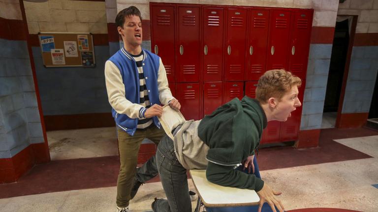 Ty Fanning, left, and MacGregor Arney in “Teenage Dick.” (Photo credit: Charles Osgood)