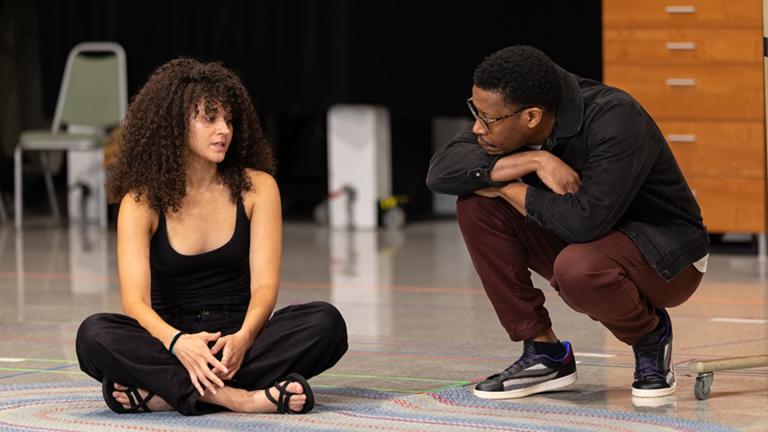 A rehearsal of “Mr. Wolf” at the Steppenwolf Theatre. (Joel Moorman)